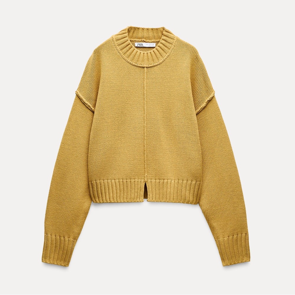Zara Women's Mustard Sweater